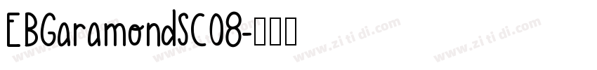 EBGaramondSC08字体转换