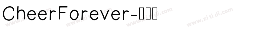 CheerForever字体转换