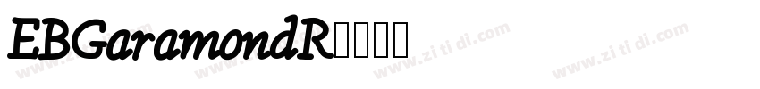 EBGaramondR字体转换