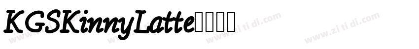 KGSKinnyLatte字体转换