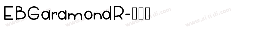 EBGaramondR字体转换