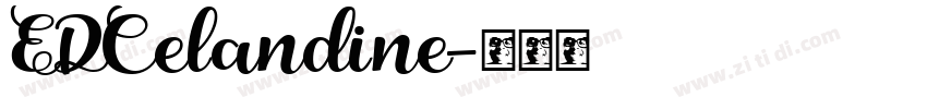 EDCelandine字体转换