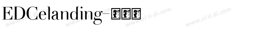 EDCelanding字体转换