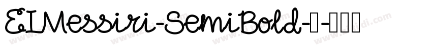 EIMessiri-SemiBold-半字体转换