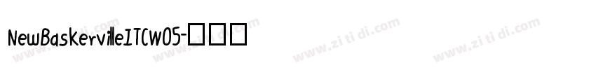 NewBaskervilleITCW05字体转换