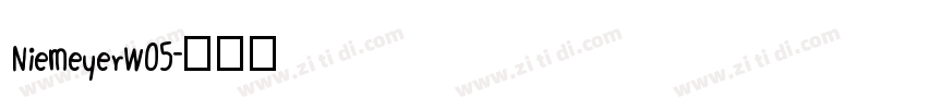 NiemeyerW05字体转换