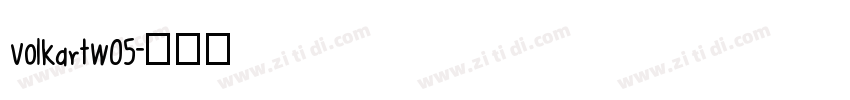 VolkartW05字体转换