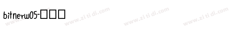 bitnerw05字体转换