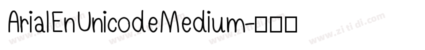 ArialEnUnicodeMedium字体转换