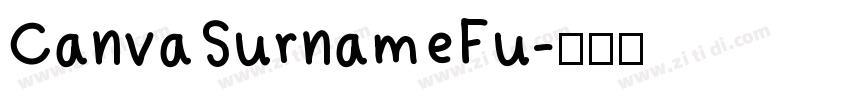 CanvaSurnameFu字体转换
