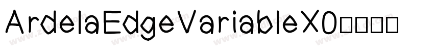 ArdelaEdgeVariableX0字体转换