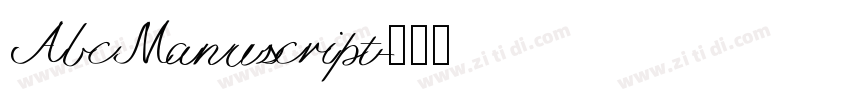 AbcManuscript字体转换