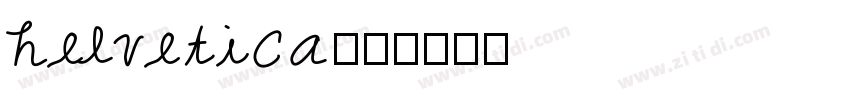 helvetica85字体转换