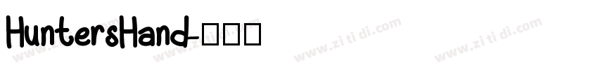 HuntersHand字体转换