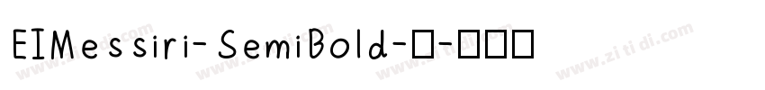 EIMessiri-SemiBold-半字体转换