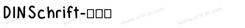 DINSchrift字体转换