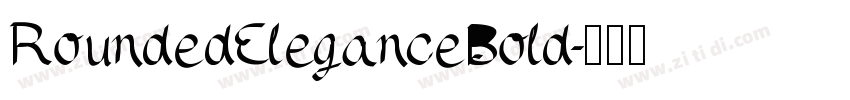 RoundedEleganceBold字体转换