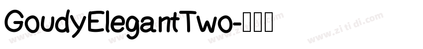 GoudyElegantTwo字体转换