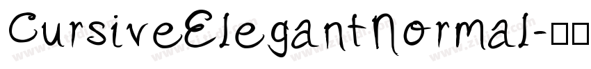 CursiveElegantNormal字体转换