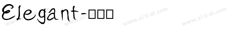 Elegant字体转换