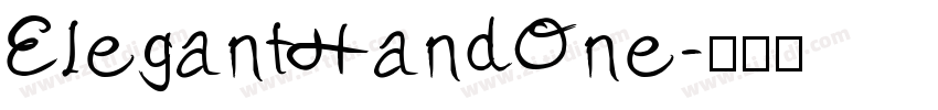 ElegantHandOne字体转换