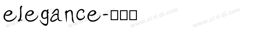 elegance字体转换