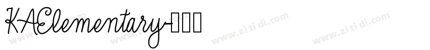 KAElementary字体转换