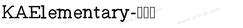 KAElementary字体转换
