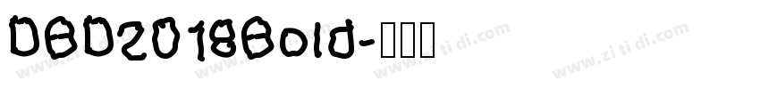 DBD2018Bold字体转换