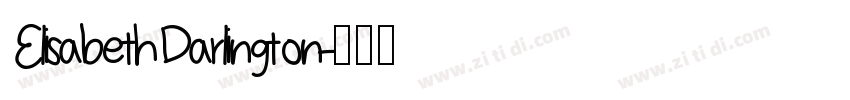 ElisabethDarlington字体转换