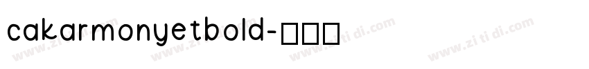cakarmonyetbold字体转换