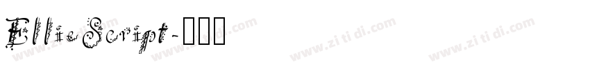 EllieScript字体转换
