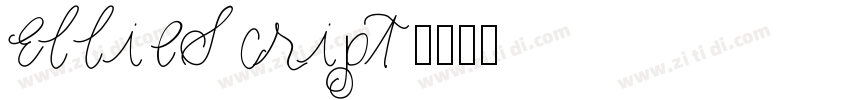 EllieScript字体转换