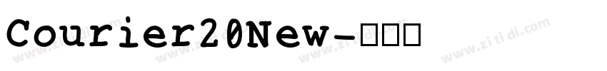 Courier20New字体转换