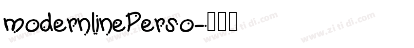 modernlinePerso字体转换