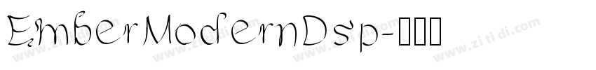EmberModernDsp字体转换