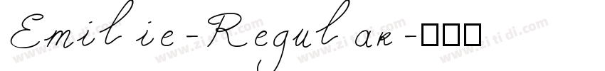 Emilie-Regular字体转换