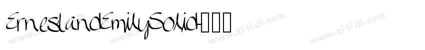 ErnestandEmilySolid字体转换