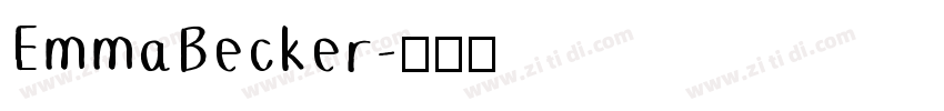 EmmaBecker字体转换