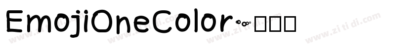 EmojiOneColor字体转换