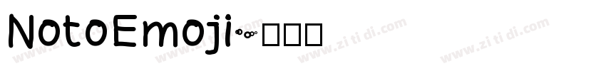 NotoEmoji字体转换