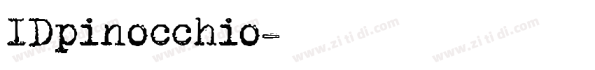 IDpinocchio字体转换
