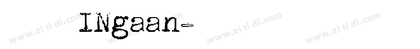 刻石录颜体INgaan字体转换