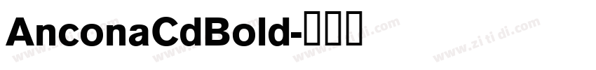 AnconaCdBold字体转换
