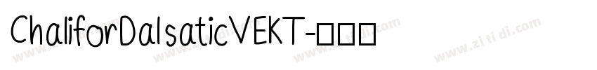 ChaliforDalsaticVEKT字体转换