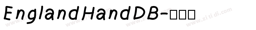 EnglandHandDB字体转换
