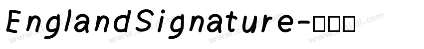 EnglandSignature字体转换