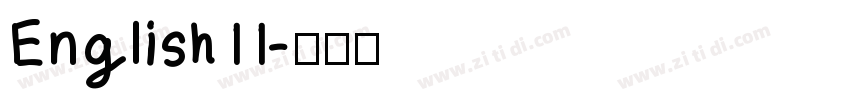 English11字体转换
