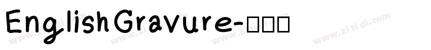 EnglishGravure字体转换