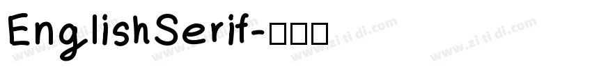 EnglishSerif字体转换